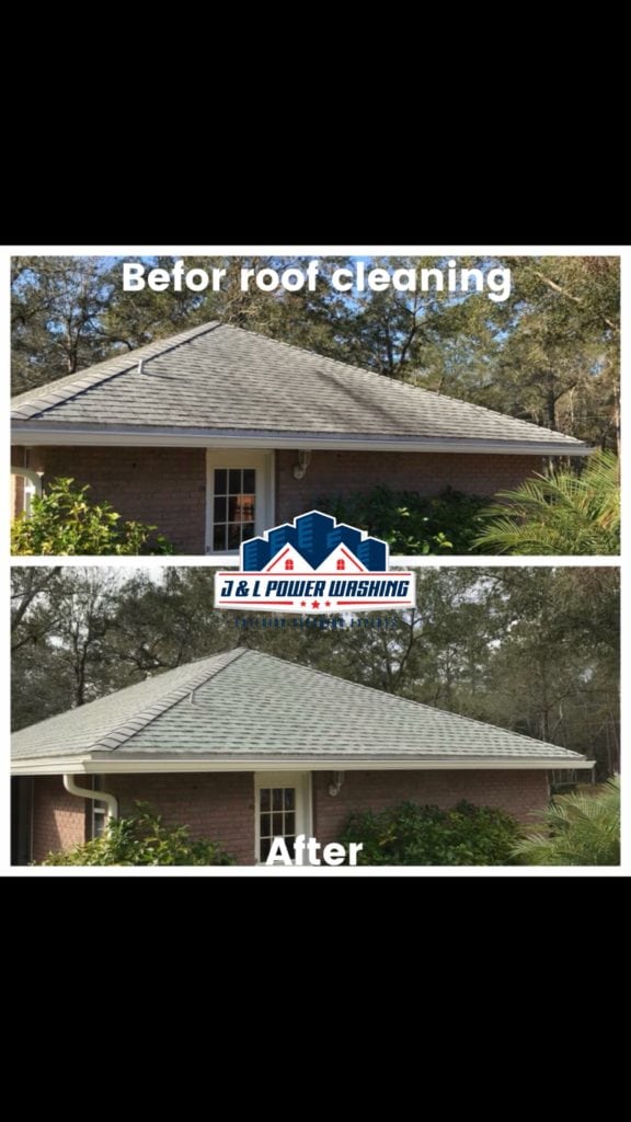 Exterior Pressure Washing Before and After